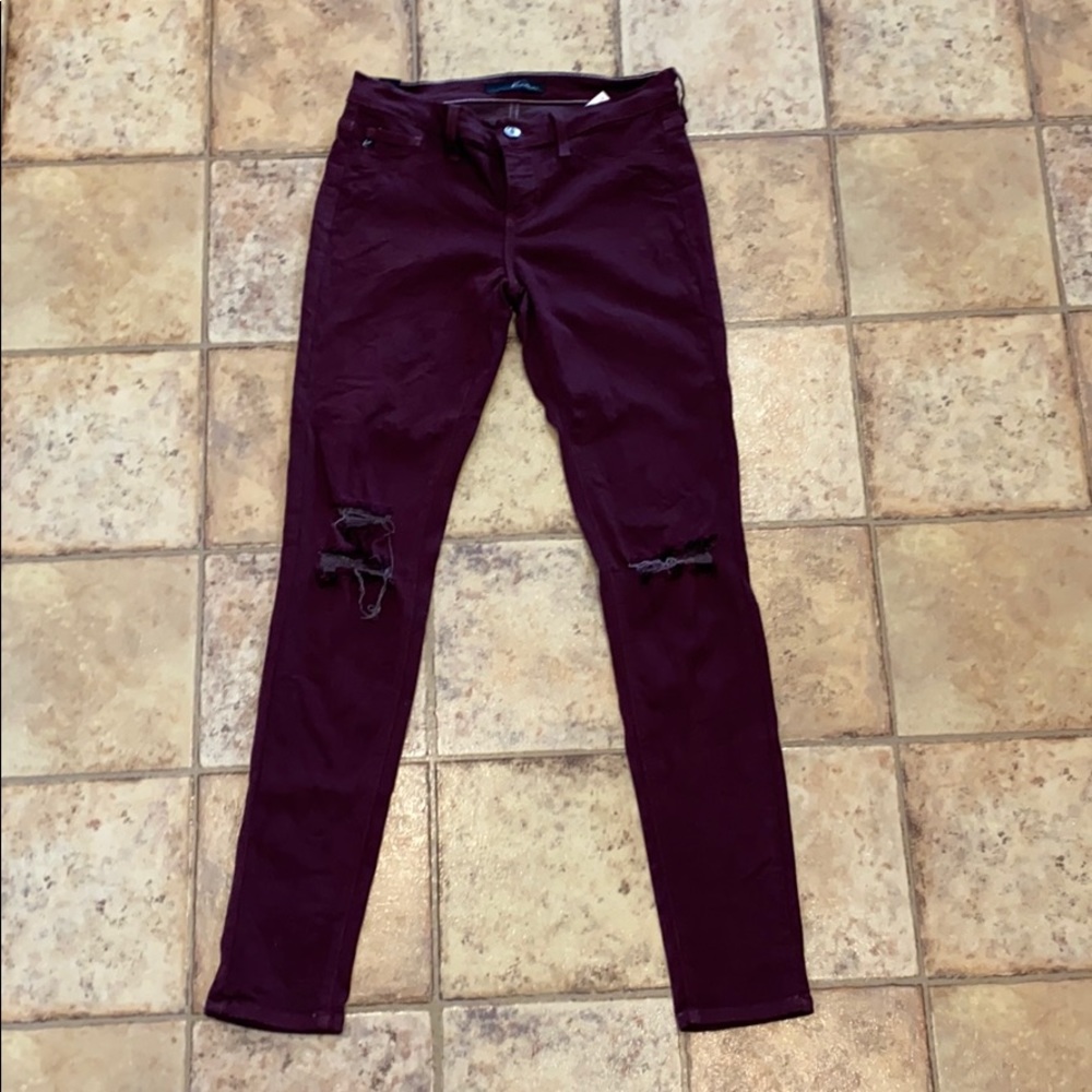 KanCan burgundy jeans